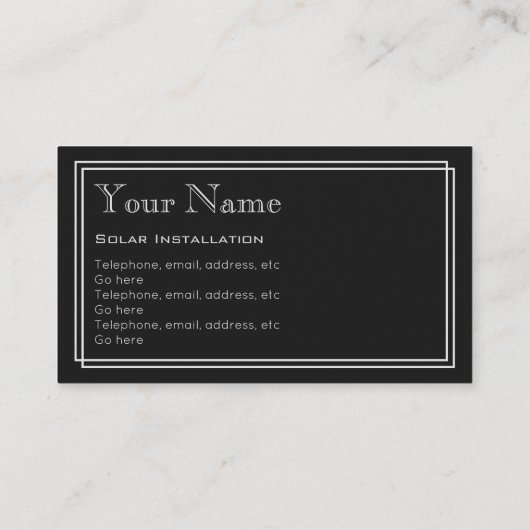 "無声映画"の太陽のな取付人の名刺 名刺 (裏面)