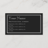 "無声映画"の専門の歌手の名刺 名刺 (裏面)