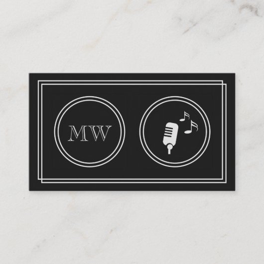 "無声映画"の専門の歌手の名刺 名刺 (正面)