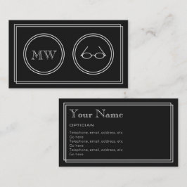 "無声映画"の眼鏡技師の名刺 名刺