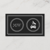 "無声映画"の自動車修理の名刺 名刺 (正面)