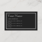 "無声映画"の芝生の心配の名刺 名刺 (裏面)