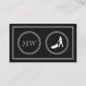 "無声映画"の芝生の心配の名刺 名刺 (正面)