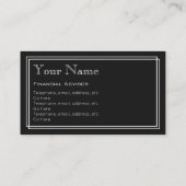 "無声映画"の財務顧問の名刺 名刺 (裏面)