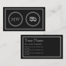 "無声映画"の配達サービスの名刺