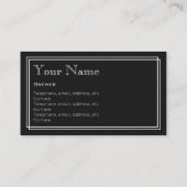 "無声映画"の醸造業者の名刺 名刺 (裏面)