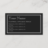 "無声映画"の電気器具修理名刺 名刺 (裏面)