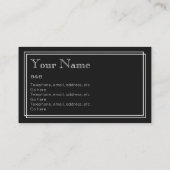 "無声映画" B&Bの名刺 名刺 (裏面)