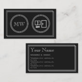 "無声映画" Windowsおよびドアの名刺 名刺 (正面/裏面)