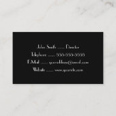 無声映画Intertitle 名刺 (裏面)