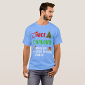 無実が証明されるまで無邪気でいようクリスマス Tシャツ (正面フル)