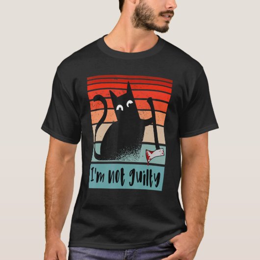 無実の仔猫 血塗れの斧 ハロー Tシャツ (正面)