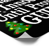 無実の有罪クリスマスまで無邪気な悪い ポスター (角)
