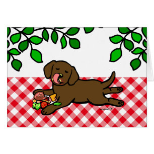 無実チョコレートラブラドールの子犬