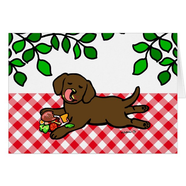 無実チョコレートラブラドールの子犬 (正面横)