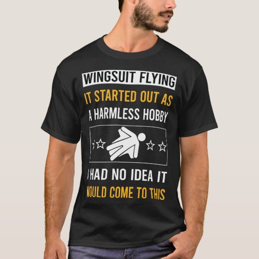 無害なホビーウィングスーツ飛んでいるウィング Tシャツ (正面)