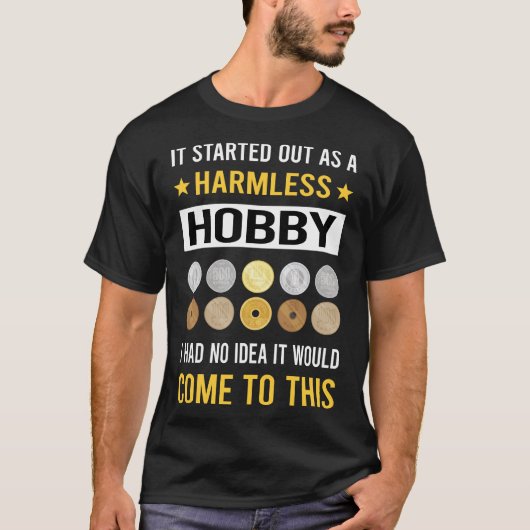 無害なホビーコイン回収 Tシャツ (正面)