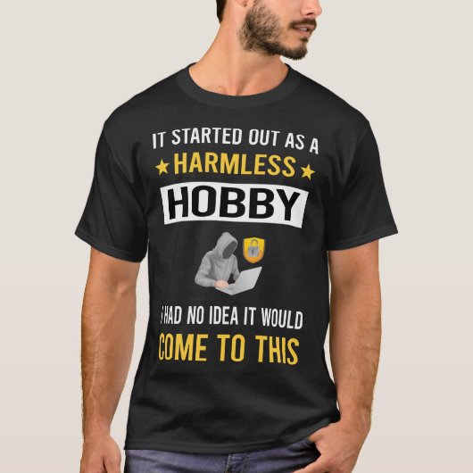 無害なホビーハッキングのハッカー Tシャツ (正面)