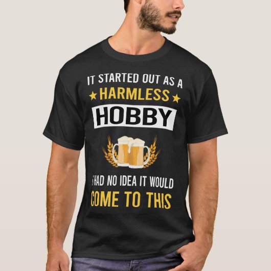 無害なホビービール醸造ブルワー Tシャツ (正面)