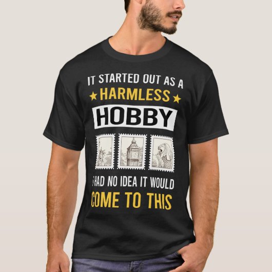 無害なホビーフィル切手 Tシャツ (正面)