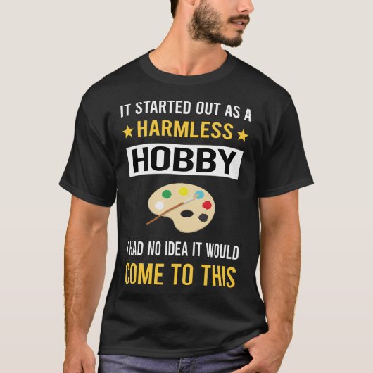 無害なホビーロ絵画ックの岩 Tシャツ (正面)