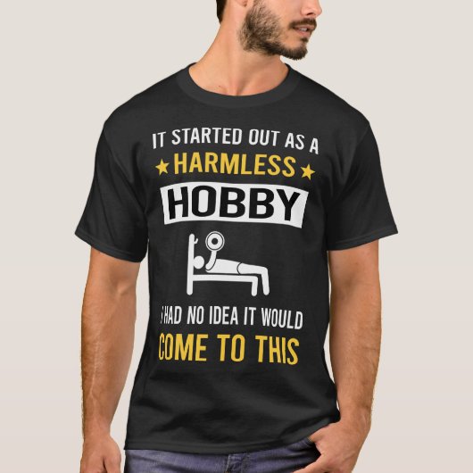 無害な趣味のボディビル ボディビルダー Tシャツ (正面)