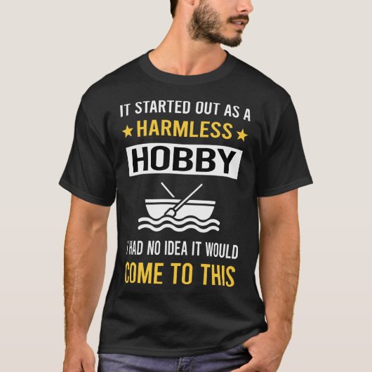 無害な趣味のボーティング ボート Tシャツ (正面)