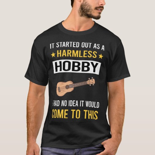 無害な趣味 ウクレレ Tシャツ (正面)