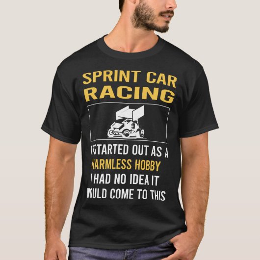 無害な趣味 スプリントカーレース カー レース Tシャツ (正面)
