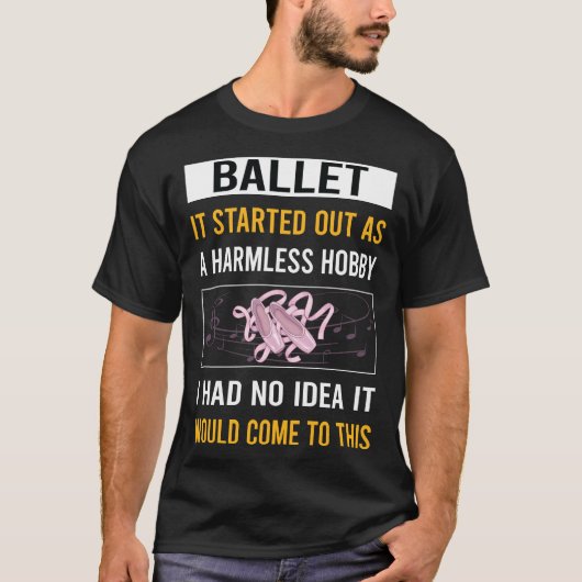 無害な趣味 バレエ バレリーナ Tシャツ (正面)