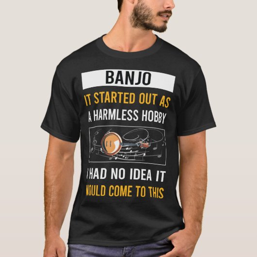 無害な趣味 バンジョー Tシャツ (正面)