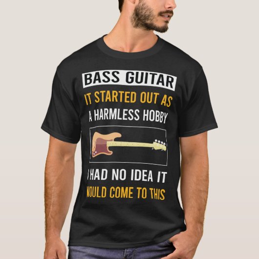 無害な趣味 ベースギター ベースギタリスト Tシャツ (正面)