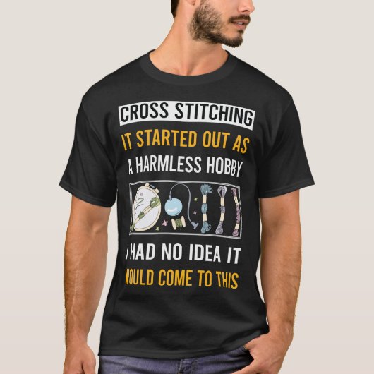 無害ホビークロステッチング Tシャツ (正面)