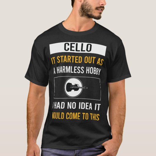 無害ホビーチェロチェリスト Tシャツ (正面)