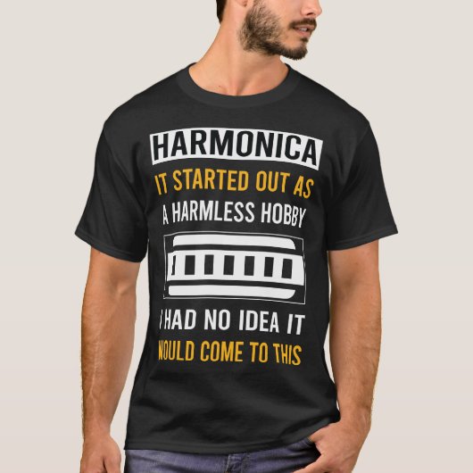 無害ホビーハーモニカマウスオルガン Tシャツ (正面)