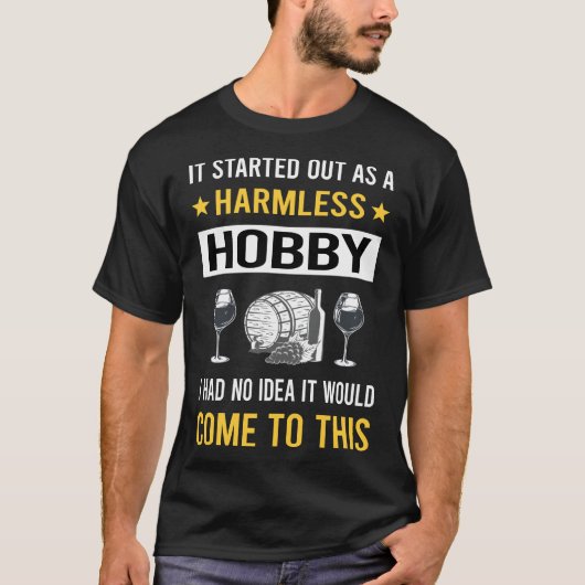 無害ホビーワイン醸造ワインメーカー Tシャツ (正面)