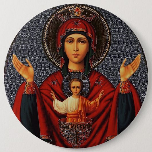 無尽蔵のコップ 缶バッジ (正面)