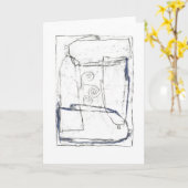 無常の受容。 カード (黄色い花)