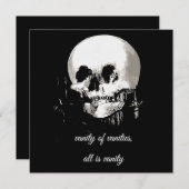 「無常の無常、すべては無常」伝道書 招待状 (正面/裏面)