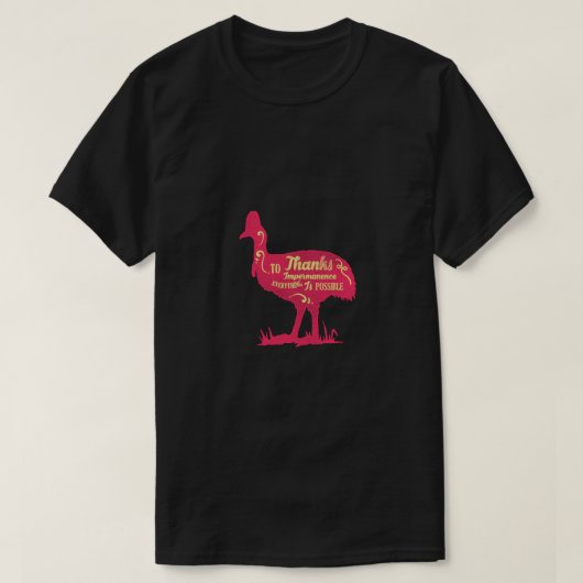 無常への感謝 Tシャツ (デザイン正面)
