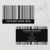 無彩色スケールは縞で飾ります 名刺 (正面/裏面)