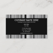 無彩色スケールは縞で飾ります 名刺 (裏面)