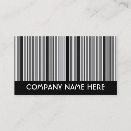 無彩色スケールは縞で飾ります 名刺 (正面)