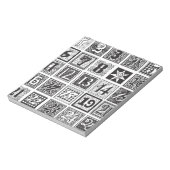 無彩色降臨カレンダー番号 – countdown ノートパッド (回転)