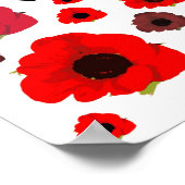 無忘れ料のケシの花 ポスター (角)