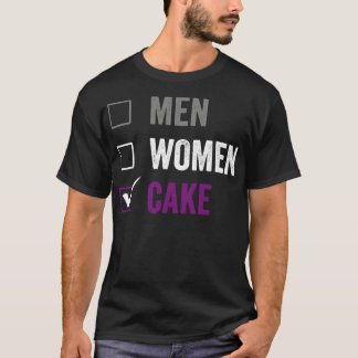 無性のむしろケ食べーキエース無性プライドLGBTIA Tシャツ