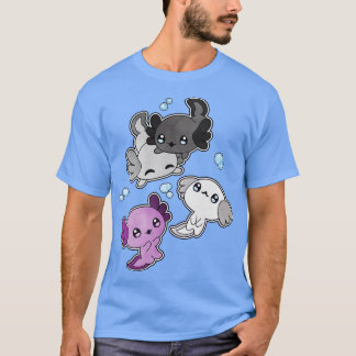 無性アクソロトルLGBTプライド国旗 Tシャツ