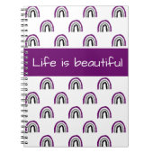 無性エースプライドク絵を描レヨンレインボー ノートブック (正面)