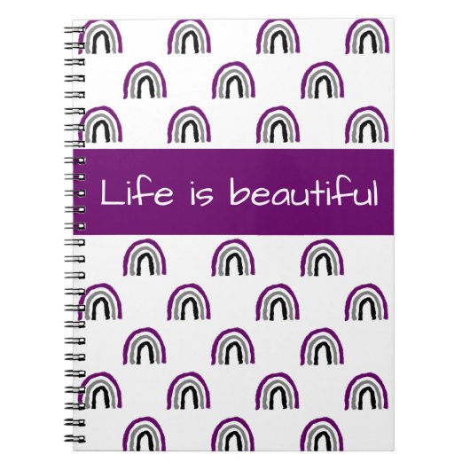 無性エースプライドク絵を描レヨンレインボー ノートブック (正面)
