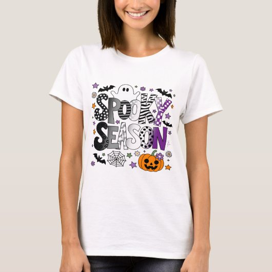 無性シー不気味ズンハロウィーン Tシャツ (正面)